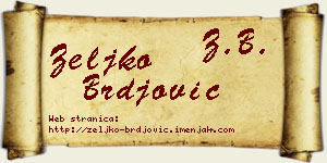 Željko Brđović vizit kartica
